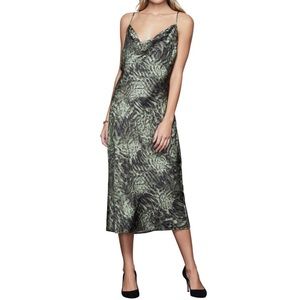 Good American Jungle Print Slip Dress NWT